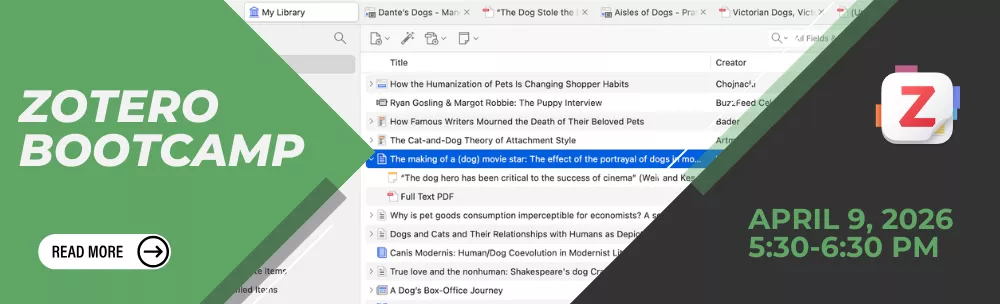 Event Image for the Zotero Bootcamp on April 9, 2026.
